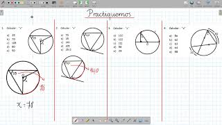ANGULOS EN LA CIRCUNFERENCIA [upl. by Lau]