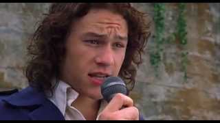 Heath Ledger  Cant Take My Eyes Off You  10 Things I Hate About You Movie [upl. by Sueahccaz653]