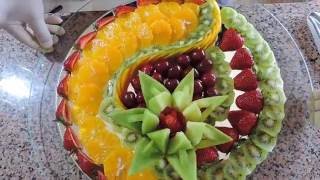 HOW TO MAKE DELICIOUS FRUIT SLICED  By J Pereira Art Carving [upl. by Arual341]