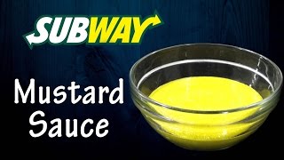 DIY Mustard Sauce like Subway at home  Simply Yummylicious  Mustard sauce using mustard powder [upl. by Glasgo]