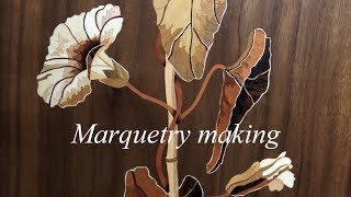 Marquetry making marquetry cabinet part 1 [upl. by Thorwald]