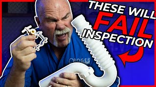 Plumbing Parts You Should NEVER USE Plumbing Inspection Fails [upl. by Esile769]