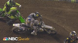 Supercross Round 3 at Anaheim  450SX EXTENDED HIGHLIGHTS  Motorsports on NBC [upl. by Aleacin]