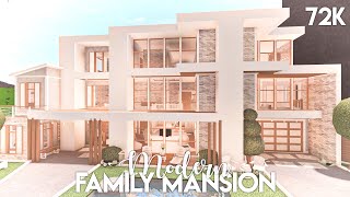 Modern Family Mansion  Bloxburg Build [upl. by Shien]