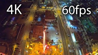 Sling Shot at night onride 4K POV 60fps Screamers Park Daytona Beach [upl. by Vi]