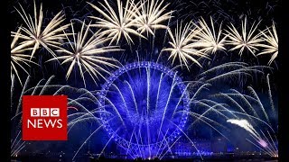 New Year 2019 London counts down to firework display  BBC News [upl. by Chiles]