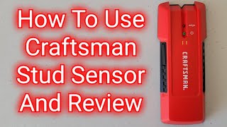 How To Use The Craftsman Stud Sensor And Review CMHT77633 [upl. by Arbe]