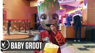 Baby Groot Dancing at Regal Cinemas quotMr Blue Skyquot  Regal Cinemas HD [upl. by Elahcim]