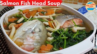 Fish Soup Recipes Salmon Fish Head Soup in 15 Minutes [upl. by Phionna562]