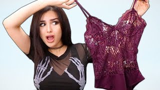 BOYFRIEND BUYS OUTFITS FOR GIRLFRIEND TRY ON HAUL [upl. by Ajna549]