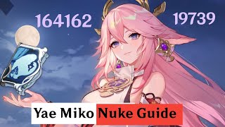 C0 F2P Yae Miko Nuke Guide  Yae Miko Showcase  Widsith  Genshin Impact [upl. by Chem542]