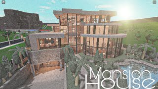 ROBLOX BLOXBURG Mansion Modern House  House Build [upl. by Nayk450]