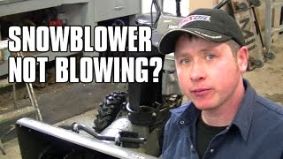 HOWTO Quickly Diagnose A Snowblower That Wont Blow Snow [upl. by Cressy]