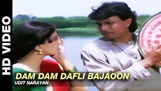 Dam Dam Dafli Bajaoon  Mere Sajana Saath Nibhana  Udit Narayan [upl. by Llerdnad114]