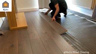 How To Install Laminate Flooring For Beginners [upl. by Ahseer534]