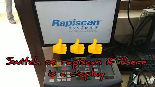 Rapiscan xray machine Rapiscan Xraymachine 618xr Troubleshooting [upl. by Ilek]