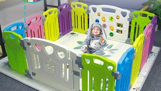 How to assemble baby playpen  infant play mat  Kids activity centre  Gupamiga play yard set up [upl. by Aierbma]