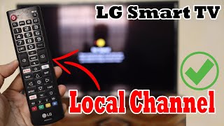 How to Search Local Channels on LG Smart TV  Scan Antenna Channels [upl. by Erdnael165]