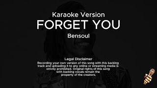 Bensoul  Forget You Karaoke Version [upl. by Acinyt]