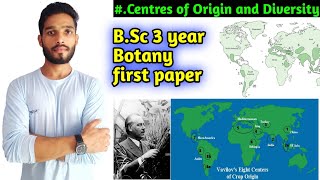 Centres of Origin and Diversity of crop plants BSc 3 year Botany first paper  Domestication [upl. by Ammamaria]