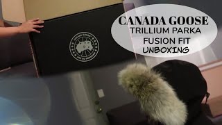 Canada Goose Trillium Parka Fusion Fit Unboxing  Try On  Kristine Manosa [upl. by Aivila]