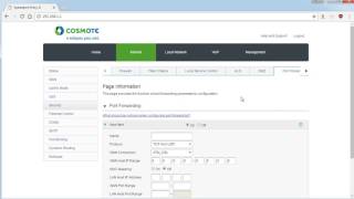 port forwarding COSMOTE Speedport Entry 2i [upl. by Nahguav]