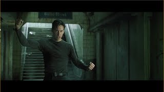 The Matrix Neo vs Mr Smith Subway Fight [upl. by Nosrak]