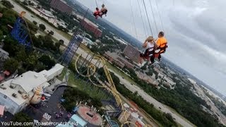 Texas Skyscreamer HD POV Six Flags Over Texas [upl. by Eruot]