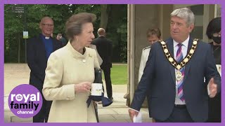 Princess Anne Presents Queens Award for Voluntary Service to Antrim Castle Gardens [upl. by Mattah913]