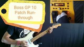 Boss GP 10 Review  Patch Runthrough  Surjo [upl. by Krik]