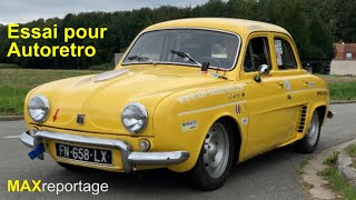 Renault Dauphine 1093 de 1964 version Rallye ESSAI POV MAXreportage [upl. by Airetal18]