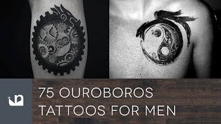 75 Ouroboros Tattoos For Men [upl. by Suirtimed]