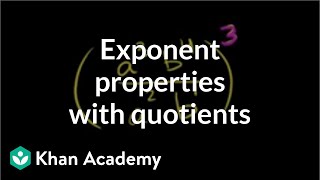 Exponent properties involving quotients examples  8th grade  Khan Academy [upl. by Hickie]