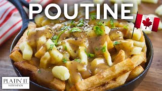 Easy Authentic Canadian Poutine  Comfort Food Favourites [upl. by Hamaso31]