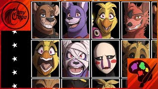 FNAFNG  Ultimate Custom Night  SPEEDPAINT [upl. by Tammany]