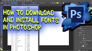 How To Download And Install Fonts In Adobe Photoshop 2021 [upl. by Eillib]