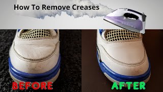 How To Remove Creases On Jordan 4 [upl. by Fechter582]