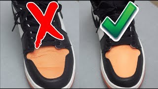 How To Remove Creases on Jordan 1 [upl. by Edrea278]