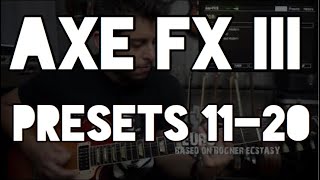 Axe FX III Factory Presets Part 2 [upl. by Darom]