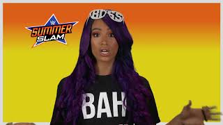 Sasha Banks Interview  WWE SummerSlam 2018 [upl. by Saimerej]