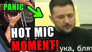 Zelenskyys team in SHAMBLES after microphone caught his words [upl. by Gelya591]