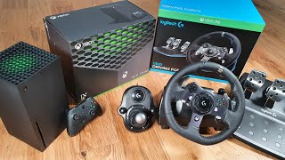 Logitech G920 with Xbox Series X [upl. by Ydisahc138]