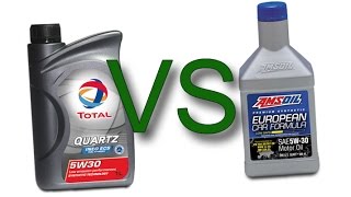 Total Quartz INEO ECS 5W30 vs Amsoil European Car Formula 5W30 [upl. by Hewart952]