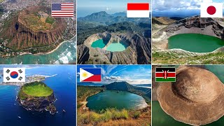 15 MIND BLOWING VOLCANIC CRATERS IN THE WORLD EARTHGENT [upl. by Nnalyrehc]