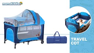 Mamakiddies Portable Baby Cot Playpen Installation [upl. by Berglund]