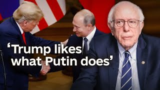 Bernie Sanders on Trump’s alignment with Russia [upl. by Irrab642]