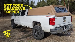 SOFTOPPER on a long bed SILVERADO  The BEST truck topper  2018 L5P DURAMAX 2500 [upl. by Akere]