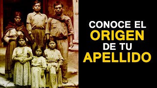 El curioso ORIGEN de los APELLIDOS ¿QUIERES SABER EL TUYO [upl. by Deirdre65]