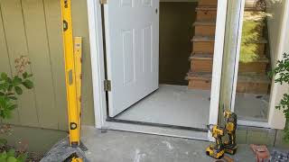 Jeld Wen Front Door Installation  Really crappy products and craftsmanship PART 1 [upl. by Nitnilc861]