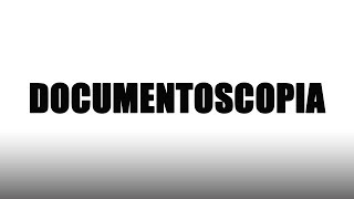 Documentoscopia  Criminalística [upl. by Donnie]